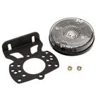 Lanterna Lateral Redonda Led Bivolt Branco Modelo Randon 89mm Com Suporte - GF5.127.113CR