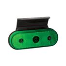 Lanterna Lateral Verde Led compativel Facchi ni Base Reta Com Haste Cabos uso geral Com Suporte