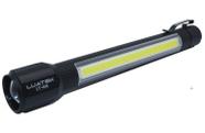 Lanterna Led C/ Luminaria Lateral Recarregavel Pesca Camping