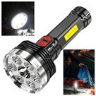 Lanterna LED com Luz Forte, Média, Strobo e Lateral COB Compacta e Eficiente LE8346
