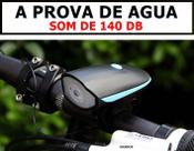 Lanterna Led Cree Luz Pra Bicicleta Buzina Recarregável Usb