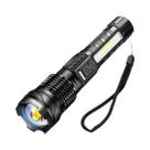 Lanterna LED De Alta Potência Tipo C Recarregável COB Luz Lateral Para Acampamento Ao Ar Livre E Lanterna LED De Alta Potência Tipo C Recarregável COB Luz Lateral Para Acampamento Ao Ar Livre E