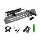 Lanterna LED De Visão Noturna Infravermelha Zoomável 850nm Com Interruptor Remoto E Bateria 18650