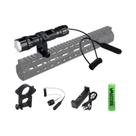 Lanterna LED De Visão Noturna Infravermelha Zoomável 850nm Com Interruptor Remoto E Bateria 18650
