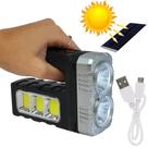 Lanterna LED Iluminação Recarregável USB e Solar Camping Pesca 7701B Lanterna LED Iluminação Recarregável USB e Solar Camping Pesca 7701B