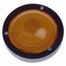 Lanterna led lateral com aro preto - Ambar