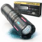 Lanterna LED Recarregável, Tática Militar 10000 Lumens, USB, Super Potente, Resistente à Água, Ideal