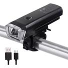 Lanterna Led Recarregável Usb Para Bicicleta Luz Frente E Aviso De Segurança Impermeável