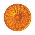 Lanterna led redonda sem suporte lente lisa - Ambar
