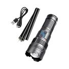Lanterna LED Super Brilhante 99000000LM 100W De Longo Alcance Recarregável Tipo-C Com Display De
