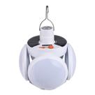 Lanterna LED suspensa solar recarregável branca 14cm