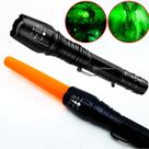 Lanterna LED T6 Luz Verde Tática Caça Pesca 5400000 Lumens Recarregável JY8668L