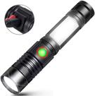 Lanterna LED T6 recarregável, tocha com zoom, pacote com 2