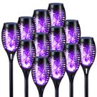 Lanterna LED Toodour Solar Halloween Lights, pacote com 12 unidades, roxa