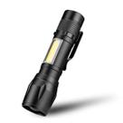 Lanterna Led Zoom Portátil Usb Recarregável Cabeça Telescópica Ajustável