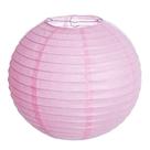 Lanterna Luminária de Papel Oriental Rosa Claro - 30cm