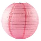 Lanterna Luminária Oriental de Tecido Rosa - 35cm