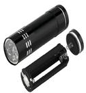 Lanterna luz negro ultravioleta pilha detecta dinheiro falso