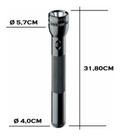 Lanterna MAG-LITE LED 3-D CELL PRETA 168 Lumes Original USA