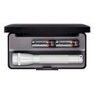 Lanterna MagLite Mini 2 Pilhas AA Prata Resistente às Intempéries