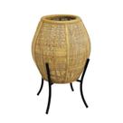 Lanterna Marrom Decorativo c Suporte Fino Acabamento