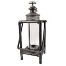 Lanterna Marroquina Decorativa Industrial Cinza 46x18cm - Inigual
