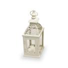 Lanterna Marroquina Metal Branca Pequena 35x10cm Lanterna Marroquina Metal Branca Pequena 35x10cm