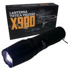 Lanterna Militar 900 LED Cree Zoom Bateria Recarregável Bastão Sinalizador Red Premium