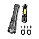 Lanterna Mini LED Recarregável COBtXPEZoom USB Para Camping Ao Ar Livre E Emergências Com Clipe De