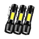 Lanterna Mini LED Recarregável COBtXPEZoom USB Para Camping Ao Ar Livre E Emergências Com Clipe De