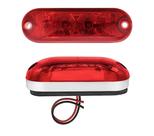 Lanterna Ônibus Caminhão Vigia Teto Cromada 2 LED 12V VM