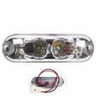 Lanterna Ônibus Caminhão Vigia Teto Cromada 2 LED 24 Volts CR Lanterna Ônibus Caminhão Vigia Teto Cromada 2 LED 24 Volts CR