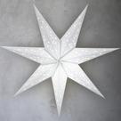Lanterna Paper Star Lantern GalaxyArts Naxatra 60 cm branca com luzes LED