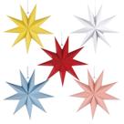 Lanterna Paper Star Lantern, pacote com 5, HADEEONG, 30 cm, multicolorida