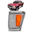 Lanterna pisca seta hilux srv 1992 1993 1994 1995 1996 1997 1998 1999 2000 2001 aro cromado fino