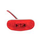 Lanterna Placa Acrilico Vermelho 2 Leds 24V Delimitadora Luz De Placa Para Onibus E Baus Dimensoes 68Mm X 24Mm Altura 23Mm