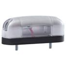 Lanterna Placa Oval Universal Cinza para Lampada 69