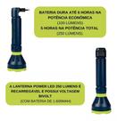 Lanterna Recarregável Power LED 250 Lumens MOR Azul C/verde
