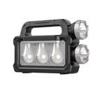 Lanterna Recarregável Solar Luz Lateral Tipo C LED para Camping Pesca Portátil ON-LT025