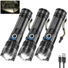 Lanterna recarregável Staaricc High Lumens 90.000, pacote com 3