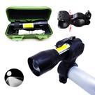Lanterna Recarregável + Suporte Fixador Para Bike e LED Lateral 88000W TB0613 TB0613SUP