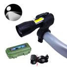 Lanterna Recarregável + Suporte Fixador Para Bike e LED Lateral 88000W TB0613 TB0613SUP