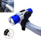 Lanterna Recarregável Usb Com Suporte Tática Led T6 Luz De Alerta Ce6120