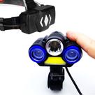 Lanterna Sinalizador 4 LED T6 Farol Para Cabeça Bicicleta Bike Recarregável 55008
