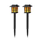 Lanterna Solar À Prova d'Água Com 10 LEDs Luzes Piscantes Para Jardim, Caminho, Quintal E Pátio