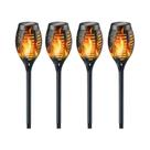 Lanterna Solar À Prova d'Água Com Efeito De Chama, 1-12 LEDs Piscantes, Lâmpada Decorativa Para
