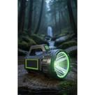 Lanterna Solar LED Potente 10W Recarregável Zoom Ajustável