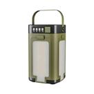 Lanterna Solar LED Recarregável Tipo-C, Luz Portátil Com Power Bank Para Camping, Caminhadas E Pesca