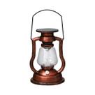 Lanterna Solar LED Retrô Portátil Com Efeito De Chama Tremeluzente Para Decoração De Jardim Externo