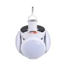 Lanterna Solar Portátil Recarregável Para Camping, Lâmpada LED Para Tenda Externa Com Gancho, Luz De